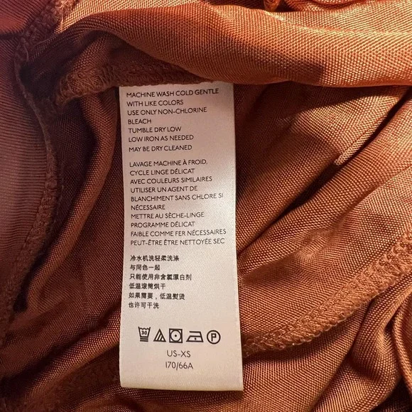 Maeve by‎ Anthropologie Shiloh Wide Leg Palazzo Pants Womens XS Rust Orange - Picture 9 of 15